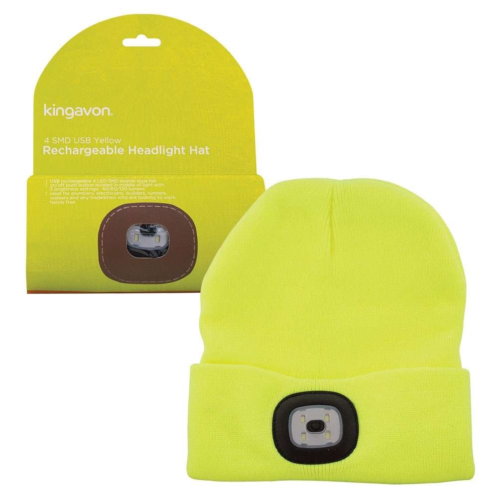 kingavon rechargeable headlight hat