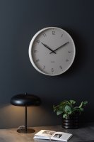 Karlsson Wall Clock Stark Iron Matt - Warm Grey