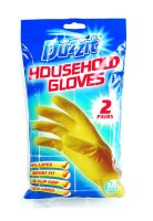Duzzit 2pk Medium Household Gloves