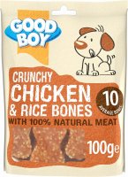 Good Boy Crunchy Chicken & Rice Bones - 100g