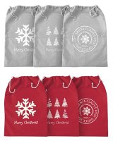 Christmas Corner Vintage Style Santa Sack 50 x 70cm - Assorted