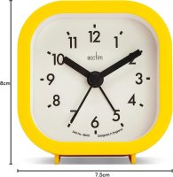 Acctim Robyn Square Alarm Clock - Daisy