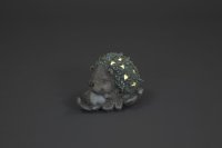 SnowTime Battery Operated Hedgehog on Leaf with Warm White LED 24cm