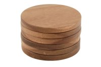 Apollo Acacia coaster10cm Round -  Set of 6