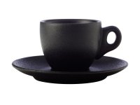 Maxwell & Williams Caviar Black Demi Cup & Saucer 100ml