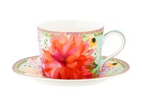 Maxwell & Williams Teas & C's Dahlia Daze Cup & Saucer 240ml Sky