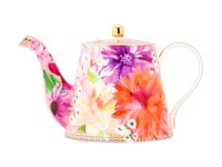 Maxwell & Williams Teas & C's Dahlia Daze Teapot with Infuser 1lt Pink