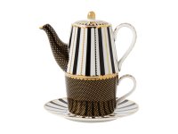 Maxwell & Williams Teas & C's Regency Tea for One with Infuser 340ml Black