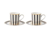 Maxwell & Williams Teas & C's Regency Demi Cup & Saucer (Set of 2) Black