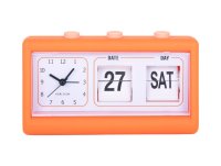 Karlsson Alarm Clock Data Flip - Bright Orange