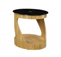 Jual Curved Oval Lamp Table - Oak