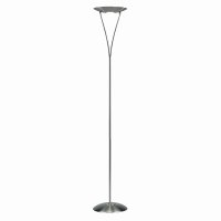 Dar Opus Floor Lamp Satin Chrome