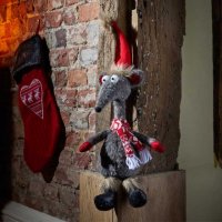 Three Kings Seasonal Plush Decor Rat A Louis - Grey