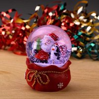 Three Kings Red Velvet SnowSphere 6cm - Assorted