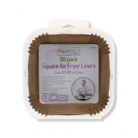 Fig & Olive Square Air Fryer Liners 16 x 16 x 4.5cm (Pack of 30)