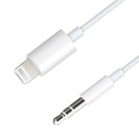 Extrastar Iphone Lightning 3.5mm Stereo Plug Aux Cable 1M - White