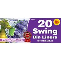 Rysons 20 Scented Swing Bin Liners with Tie Handles - Assorted