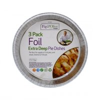 Fig&Olive 3 pack Foil Extra Large Pie Dishes