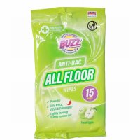 Buzz Floor Apple Antibactrial Wipe -15pk