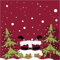 Paper + Design Christmas Napkins 33cm (Pack of 20) - Christmas Visitor