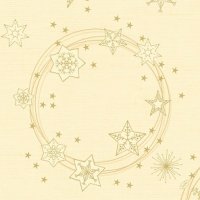 Duni Christmas Napkins 33cm (Pack of 20) - Star Shine Cream