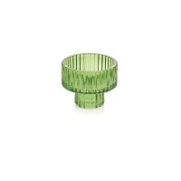 Premier Decorations 7cm Glass Tealight Holder - Green