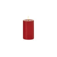 Premier Decorations FlickaBright Candle with Melted Pool 7.5 x 12.5cm - Red