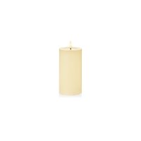 Premier Decorations FlickaBright Candle with Melted Pool 7.5 x 15cm - Cream