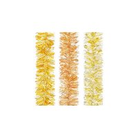 Premier Decorations Chunky Tinsel 2M x 10cm Golds - Assorted