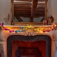 Three Kings InLit Bauble Garland 180cm - Gold