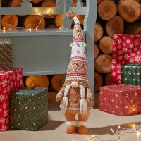 Three Kings Seasonal Plush Decor Standing Mrs Gingerbread