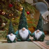 Three Kings Seasonal Plush Decor GlamJonk Large - Emerald