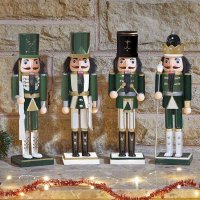 Three Kings Green Grenadiers Nutcracker Large - Assorted