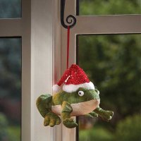 Three Kings Seasonal Plush Decor Festive Frog Pendant