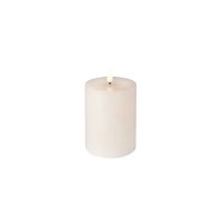 Premier Decorations Battery Operated Flickabright Melted Top Candle 7.5 x 10cm - Cream