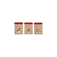 Premier Decorations Jute Santa Sack 70 x 50cm - Assorted