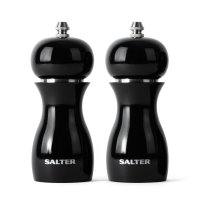 Salter Black Gloss Mill Set