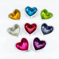 Tilnar Art Glitter Mini Heart Dish 6cm - Assorted