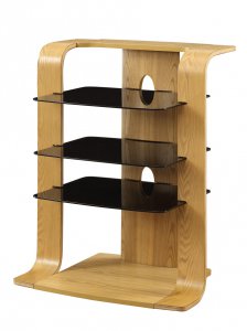 Jual Curved Wood Entertainment Unit - Oak