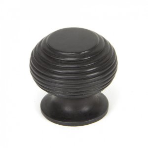 Aged Bronze Beehive Cabinet Knob 30mm