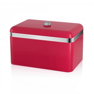 Swan Retro Bread Bin Red