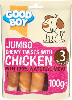 Good Boy Jumbo Chewy Twists with Chicken - 100g