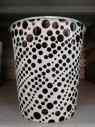 SupaHome Waste Bin Black Dots