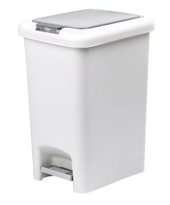 Casa & Casa Fairmont 30L Double Opening Pedal Bin White/Grey