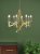 Lyon 8 Light Armed Fitting Antique Brass Crystal