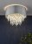 Halle 4 Light Flush Grey Shade Crystal