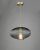 Edmond 1 Light Pendant Smoked Glass Antique Brass Detail