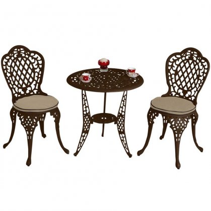 Ballygowan Bronze & Cream Bistro Set