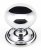 Polished Chrome Mushroom Cabinet Knob 38mm