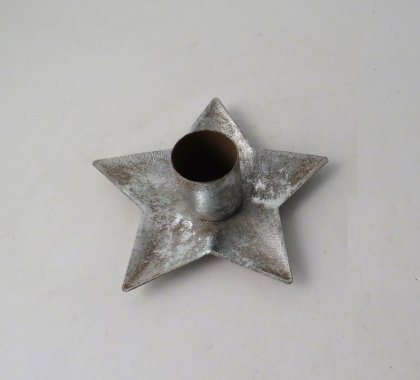 Giftware Trading Star Candle Holder 9.5cm - Silver